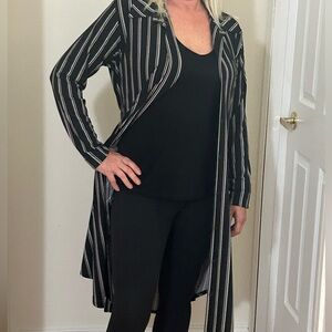 Sympli striped dress/cardigan. NWOT Size 12